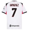 Maglia ufficiale AC Milan Gimenez 7 Trasferta 2025-26 per Uomo